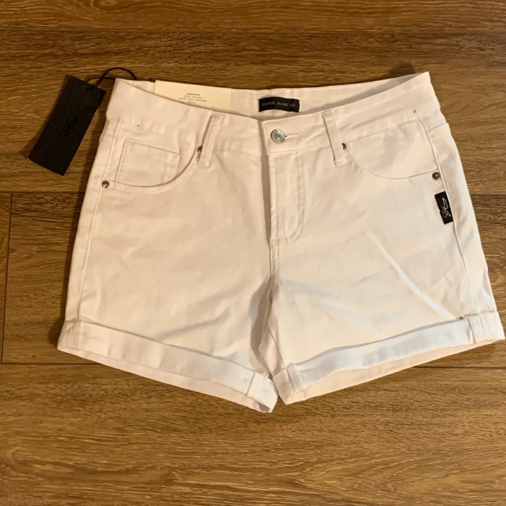 Silver Jean shorts new with tags